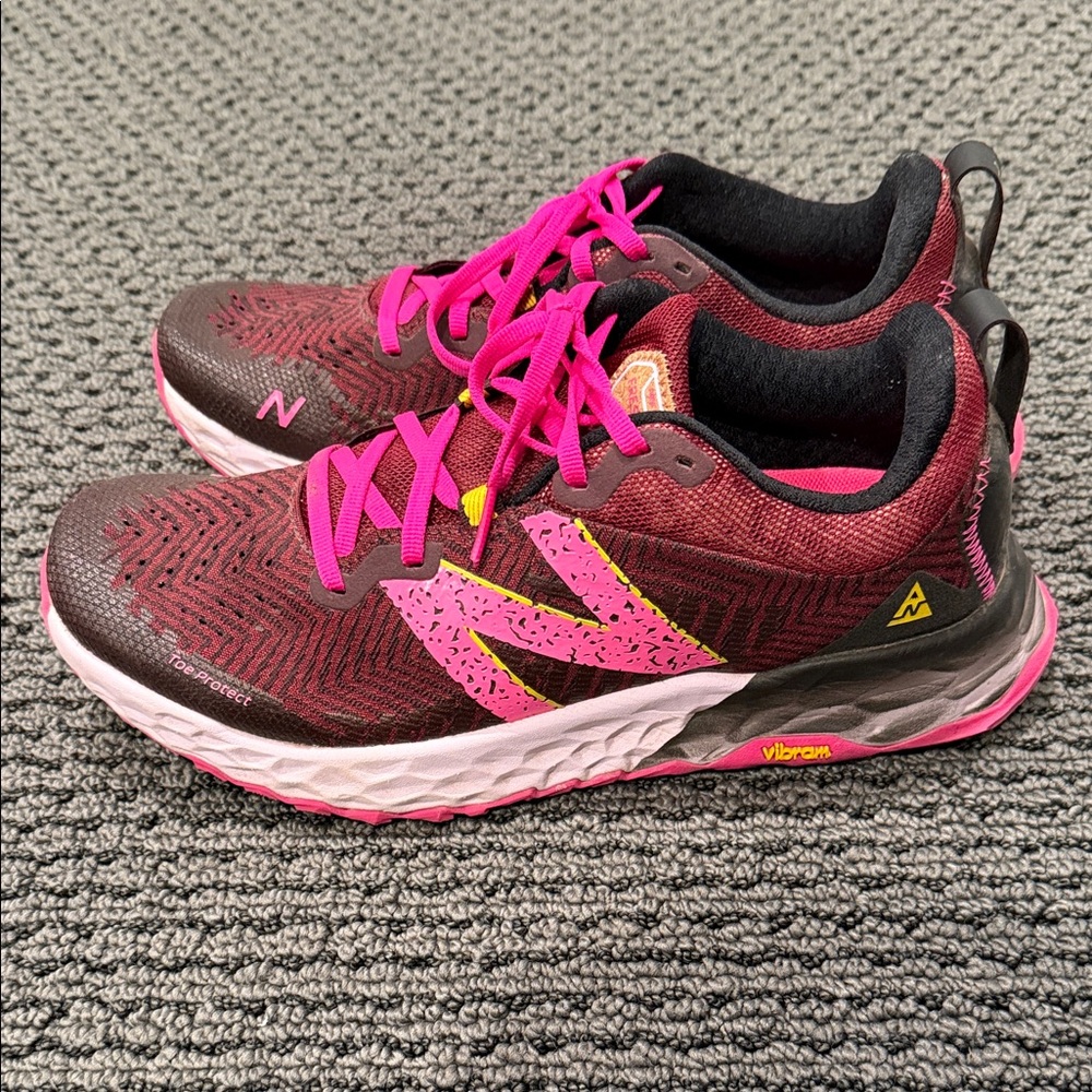 New Balance Women's Burgundy & Hot Pink Athletic Running Shoes - Picture 2 of 5